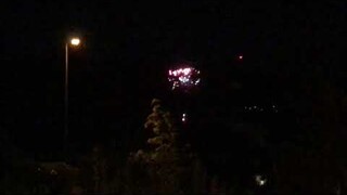 Swiss national day 1st august fireworks at 11PM
