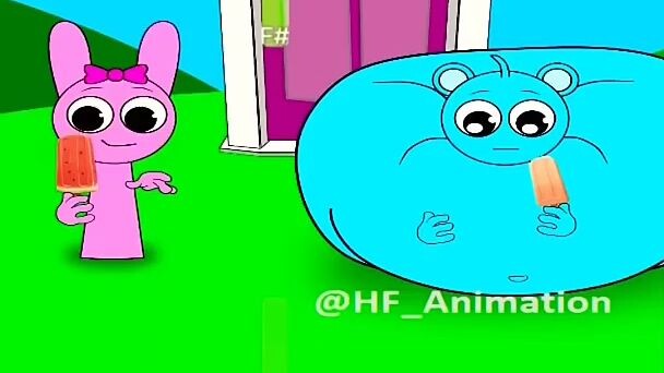 Sprunki Incredibox Little brother returns the ice cream @HF_Animation - Piano Tutorial