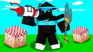 So they added FOOD LUCKY BLOCKS in Roblox Bedwars..