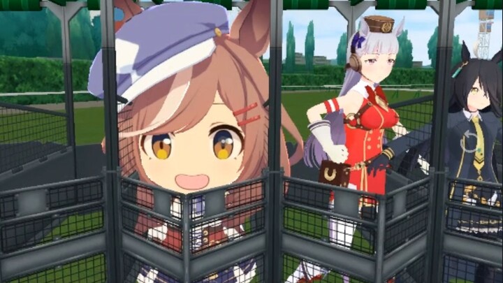 Silly antics at the racetrack