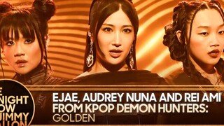 全球首秀！原唱来了！【K-POP: 猎魔女团】OST《Golden》251008 高清舞台（EJAE x Audrey Nuna x Rei Ami）