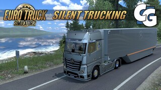 Silent Trucking - Actros MP5 - Pomezania Coastal Route (1:1 Map) - ETS2 (No Commentary)