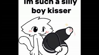 喜欢亲男孩子的小傻猫的梗.2（silly cat boykisser meme）