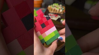 Making A Minecraft Watermelon in real life 🍉 #shorts