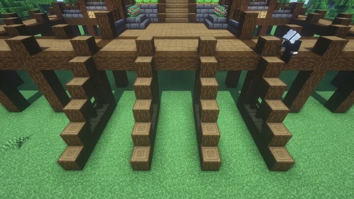 [Rainy Garden] สอนสร้าง Minecraft - วิธีสร้างฐานเอาชีวิตรอดขนาดใหญ่ (การขนส่ง)