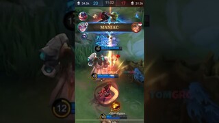 Keluar dari epic pake hero ini #shorts #mobilelegends #tomgrc