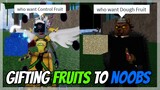 Spending ALL my Money on Fruits Then Giving Them to NOOBS on Blox Fruits | Roblox |