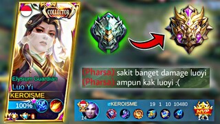 BUILD LUO YI TERSAKIT 2023 AUTO KE MYTHIC - FULL GAMEPLAY ADA DI YOUTUBE: KEROISME ✅