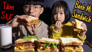 Zin ASMR | Cùng Em Gái Thử Thách Ăn Bánh Mì Sandwich