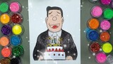 Bố Nobita Và Bánh kem Sinh Nhật Doraemon 🎨 Vẽ Và Tô màu Tranh Cát Nhân Vật Hoạt Hình | Heo Xinh