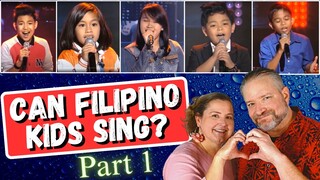 First Time Reaction to PHILIPPINE KIDS NAILING ENGLISH SONGS - Part 1