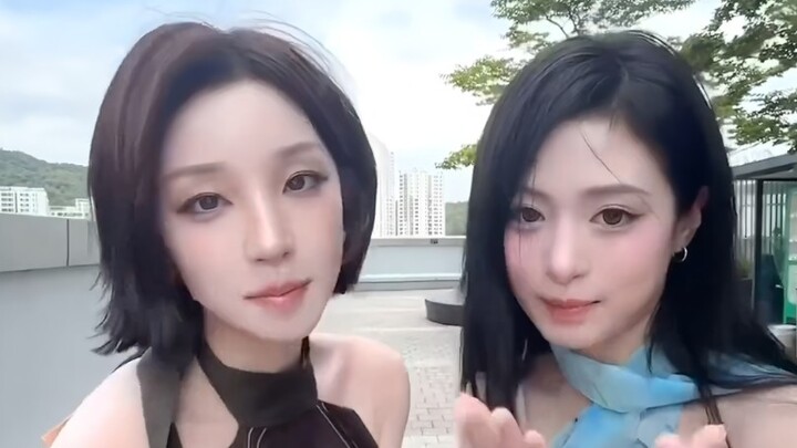 Song Yaqi × Jung Ah-hyun “Gimme Dat Love + I LIKE IT” dance battle 🤎🩵