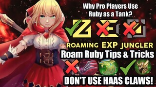 Ruby's Secrets you Should Know About! | Why Pro Players Use Ruby as a Tank | Build & Emblem Guide