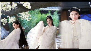 Hộc Châu phu nhân:  Dương Mịch Tạo hình váy trắng đẹp như tiên nữ