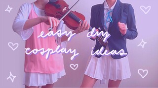 🍒 easy diy anime cosplay ideas! (boku no hero, k-on, your lie, haikyuu) 🍒