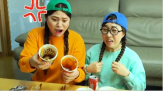 ăn Mì đen TTeokbokki Gà Mukbang #ASMR #mukbangngon