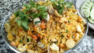 Cách làm CƠM CHIÊN HẢI SẢN nhanh gọn - Món Ăn Ngon Mỗi Ngày