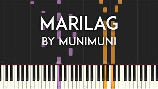 Marilag by Munimuni Synthesia Piano Tutorial with sheet music