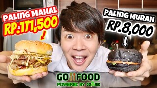 REVIEW BURGER PALING MAHAL DAN PALING MURAH DI GOFOOD!