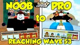 PART2 NOOB TO PRO  CHALLENGE  INF WAVE 53 ALL STAR TOWER DEFENSE ROBLOX