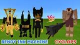 Bendy And The Ink Machine vs. Cyclops in Minecraft PE | MCPE/MCBE Addon by BendyTheDemon18
