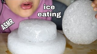 ASMR ICE EATING |SHAVED ICE CAKE |ICE CUBES| MAKAN ES  SERUT|segar| ASMR INDONESIA