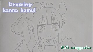 menggambar kanna yang kawaii~♡(> ਊ <)♡ , udah pada nonton ga nihh animenyaa??