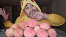 ** ASMR Lychee Fruit ** - Sensitive Sounds Of Peeling + Eating