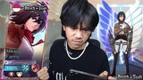 REVIEW SKIN MIKASA FANNY ATTACK ON TITAN X Mobile legends