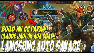 BUILD PALING MEMATIKAN UNTUK CLAUDE DI SEASON 12 !! AUTO SAVAGE - MOBILE LEGENDS