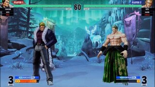 KOF15　山崎vsギース　山崎の１４Hitコンボ　２ゲージで６割はコスパ良すぎ