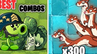 PvZ 2 - 最佳组合团队植物最高等级对战300只冰鼬僵尸 - 谁是最强的?