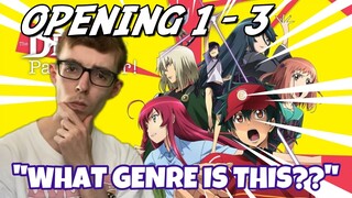 A JoJo fan reacts to all The devil is a part-timer openings