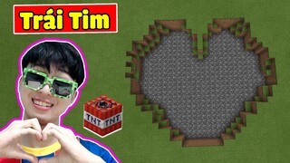 Vinh Dùng TNT Nổ Ra Hình Trái Tim Tặng Fan 🥰 | NHỮNG BÍ ẨN KÌ LẠ TRONG MINECRAFT MÀ VINH TÌM ĐƯỢC