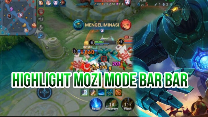 HIGHLIGHT MOZI MODE BAR BAR