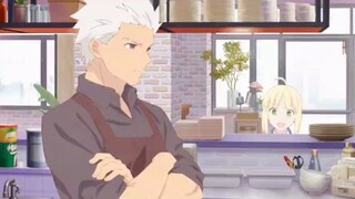 Saber's words made Shirou and Hong A two chefs jealous.