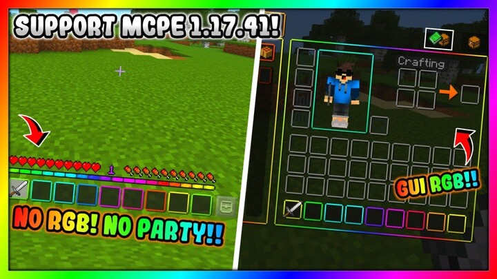 RGB!! CARA MERUBAH GUI MINECRAFT MENJADI LEBIH KEREN!! - TexturePack MCPE