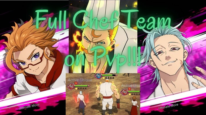 NYOBA FULL CHEF TEAM!!! (Tapi Netmarble tidakk mendukung) - Seven Deadly Sins Grand Cross