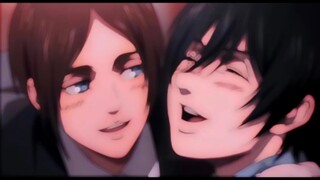 Tôi cầm cờ cho Eren Mikasa