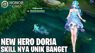 NEW HERO DORIA - HERO SUPPORT YANG PUNYA SKILL PALING UNIK BISA JADI MERMAID! HONOR OF KINGS