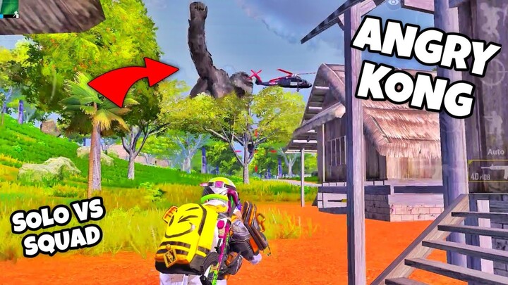 Angry Kong is More Dangerous Than GODZILLA | PUBG Mobile Solo VS Squad
