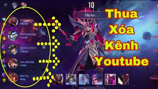 LIÊN QUÂN : Gáy Sớm Thua Xóa Kênh Youtube Khi Team Xạ Thủ Come Back Và Cái Kết