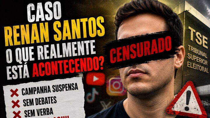 RENAN SANTOS foi proibido de participar das eleiçoes para presidente 2026?