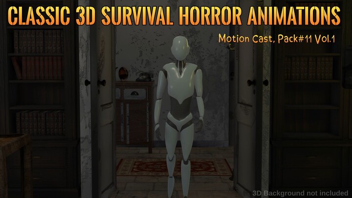 Trailer Classic 3D Survival Horror animations Pack (Motion Cast#11 - Vol1)