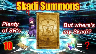 [FGO NA] Will Skadi be kind? How many SQ for one copy? | 15 Million Downloads Banner