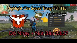 Highlight 1vs4 trong Tích Tắc + Show Độ Nhạy và Nút Bắn Ob27 Cứ ra đạn là vào Đầu 👽