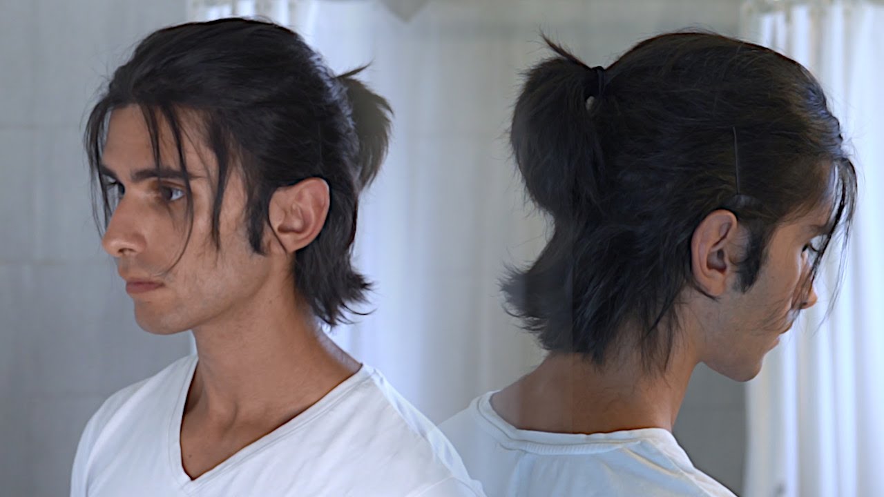 Image of Eren Yeager Messy Bun hairstyle