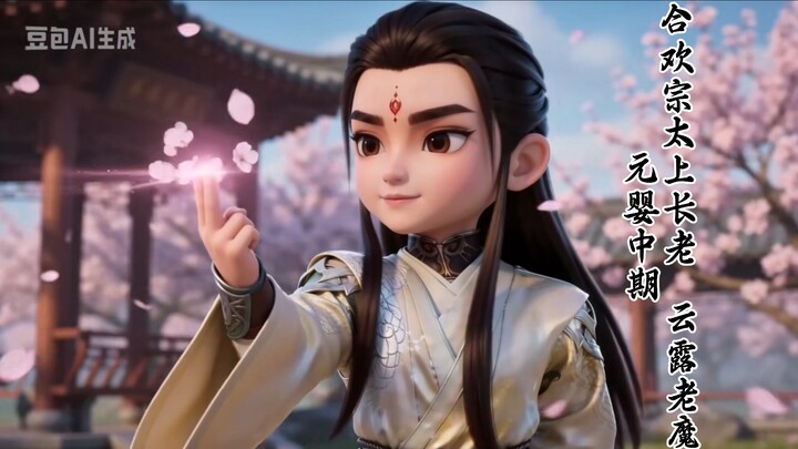 Q-version fan-made alternate history: Han Li encounters the Cloud Dew Old Demon again.