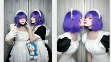 Kaede x Suzu Cosplay 💜💜 Anime Twins