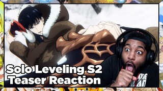 MY BOY JINWOO'S LOOKING FRESH!!! Solo Leveling Season 2 Official Teaser Reaction